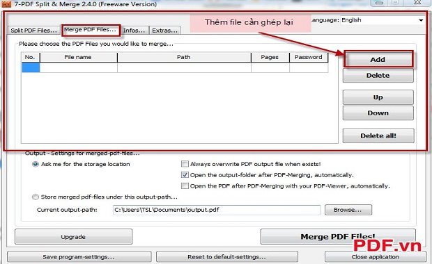 Phần mềm ghép file PDF