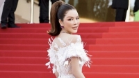 Cannes 2022: Chi tiết chiếc váy tím oải hương của Lý Nhã Kỳ