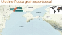 Biển Đen: Ukraine thông báo khôi phục hoạt động 3 cảng, chuyến tàu ngũ cốc đầu tiên chuẩn bị rời bến