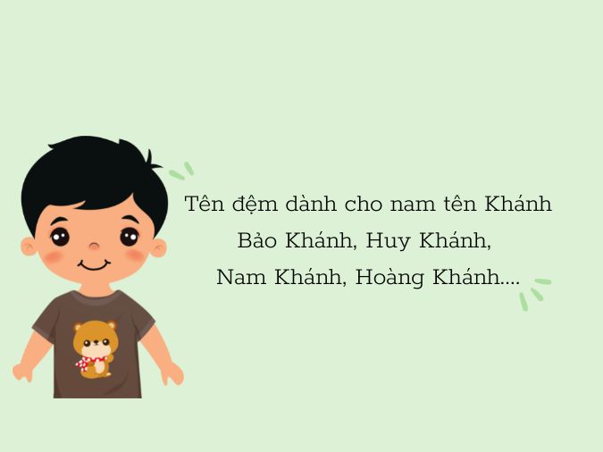 Chọn tên đệm hay và ý nghĩa cho bé Khánh 3