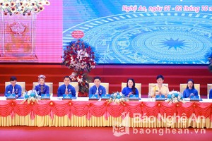 Khai mạc phiên trọng thể Đại hội Đại biểu Đoàn TNCS Hồ Chí Minh tỉnh Nghệ An